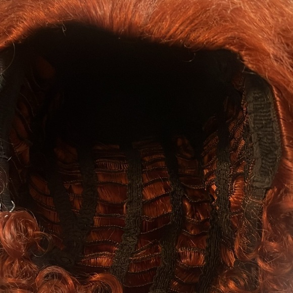 Fashion Wig Soft Curly Red Short Hair Synthetic Short Curly Wig - Picture 7 of 8